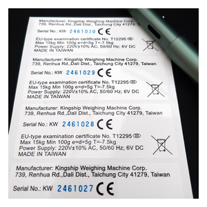 สติกเกอร์กาวกันน้ำปิดเสียงคงที่ป้ายหมายเลขซีเรียล - Product Image 3