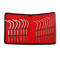 Meilleure Qualité Réutilisable Regal Impex Bougies Uretrales Dilatateurs Gynécologiques Sondes Urinaires/Utérines Courbées Ensemble de 15/8/36 Instruments