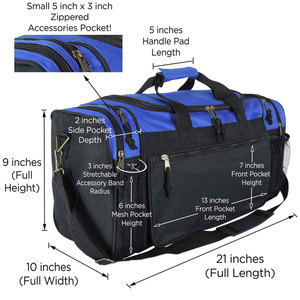 Custom Waterproof 600D Gym Duffel <b>Bag</b> 30-40L Large Capacity Sports Travel Duffle <b>Bag</b> Shoulder Strap Overnight Weekend Duffel <b>Bag</b> - Product Image 6