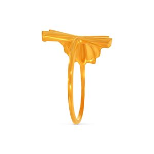 Palm Whisper Gold <b>Ring</b> Premium Gold Finish Ginkgo Leaf <b>Adjustable</b> <b>Ring</b> for Women Minimalist Botanical Statement Jewelry Gift - Product Image 4