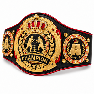 Ceinture de champion Ironman Hammerline personnalisée, plaques métalliques, cuir PU, logo personnalisé, fabrication OEM, TRX-WS068 - Product Image 3
