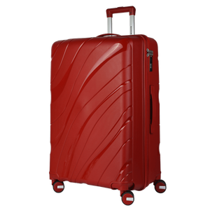 กระเป๋าเดินทางแบบแข็งลายคลื่นทันสมัย ทำจากโพลีโพรพิลีน (PP) ตัวกระเป๋าแข็งแรงทนทาน หมุนได้ 360 องศา °   ล้อหมุนคู่แบบเงียบ - Product Image 1