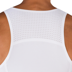 Men's White Athletic Workout Tank <b>Top</b> Quick Dry Breathable Sleeveless Training Shirt for Gym Running and Fitness - Product Image 5