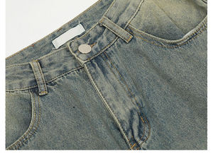 Custom Loose Fit <b>Vintage</b> <b>Flare</b> <b>Jeans</b> Men Stacked Denim Men's <b>Jeans</b> High Quality Pants Blank Denim Baggy <b>Jeans</b> for Men 2026 - Product Image 5