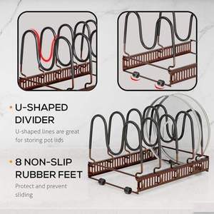 Élégante étagère de rangement murale en fer à double niveau, non pliable, pour cuisine, polyvalente, pour la maison et les restaurants - Product Image 2