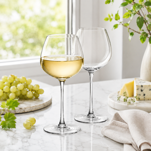 Verres à vin en borosilicate faits à la main de 560 ml, sans plomb, transparents, à pied, pour vin rouge et blanc, réutilisables, vente en gros - Product Image 5