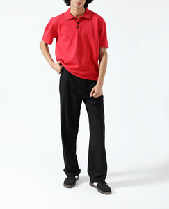 Polo de Verano para Hombre, Formal, de Manga Corta, Color Sólido, Cuello Alto, Camisa de Golf, Polo de Manga Corta para Hombre - Product Image 1
