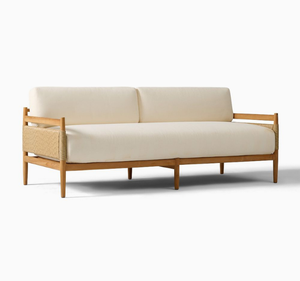 Conjunto de Sofá Moderno de Madera de Teca Sólida para Exteriores con Sillón y Mesa de Centro, Muebles de Jardín de Lujo para Patio, Resort o Villa - Product Image 3