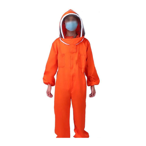 Traje de Apicultura Naranja de Alta Calidad 2026 con Capucha y Protector Facial, Ropa Protectora de Corte Holgado para Trabajos en Apicultura - Product Image 1