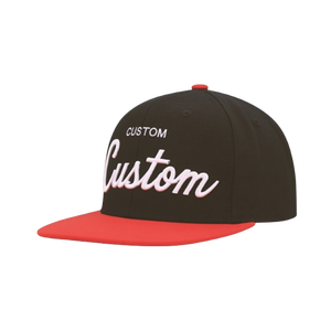 Gorras Snapback de 6 Paneles Estructuradas de Dos Tonos al por Mayor, con Logotipo Bordado Personalizado, Visera Plana, Clásicas, Estilo Hip Hop, Deportivas, para Uso Casual - Product Image 6
