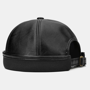 Gorra de Cuero Genuino para Hombre, Ajustable, con Logotipo Personalizado, de Alta Calidad, 5/6 Paneles, Tejido Común, para las Cuatro Estaciones, Venta al Por Mayor - Product Image 4