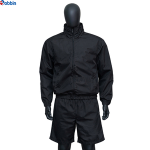 Comfortable Custom Logo Reflective Patchwork <b>Zip</b> up Jacket Nylon Sports Shorts Sets Tracksuits Unisex Men Windbreaker Short Sets - Product Image 3