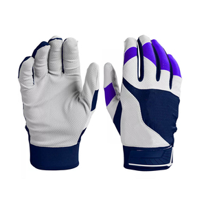 Baseball Batting Gloves Adjustable Comfortable Fit Leather Material Lightweight Durable Breathable Design - Product Image 1