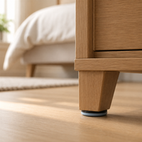 Glissières de chaise en PTFE de 20 mm à fixer sur les pieds de chaise en bois et pour sols durs