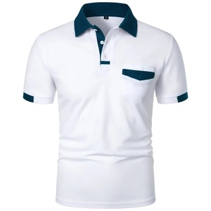 New <b>Men's</b> Short Sleeve <b>T</b> <b>Shirts</b> Breathable Loose Basic <b>Shirts</b> for <b>Men</b> Lightweight Tops Solid Color Polo <b>Shirt</b> with <b>Pockets</b> - Product Image 1