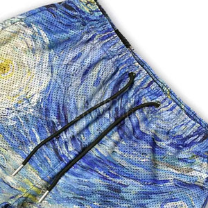 Shorts en maille pour hommes, sublimation personnalisée, tissu 100% polyester, logo, respirant, séchage rapide, fermeture à cordon, poches - Product Image 6