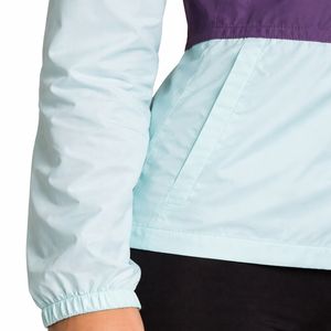 Chaqueta cortavientos de color bloque para mujer, ligera, con capucha, con cremallera, transpirable, de secado rápido, informal, para exteriores, de primavera. - Product Image 5