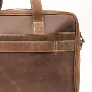 Leather <b>Laptop</b> Bag Modern Design With Comfortable Handle And Adjustable Strap Ideal For Business Meetings Office And Travel Use - Product Image 5