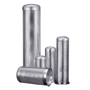 Tube filtrant perforé en acier inoxydable 304 316L, panier filtrant cylindrique, panier de filtration pour la filtration industrielle de l'huile - Product Image 1