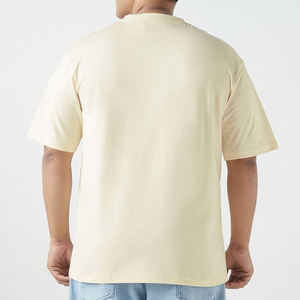 เสื้อยืดคอตตอนคุณภาพสูง พิมพ์โลโก้ตามสั่ง สำหรับผู้ชาย 230GSM เสื้อยืดโอเวอร์ไซส์เนื้อหนา พิมพ์ลายเสื้อยืดผู้ชาย เสื้อผ้าผู้ชาย - Product Image 2