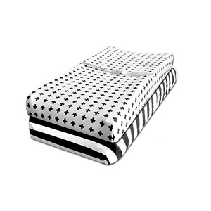 Almohadilla de absorción de orina de bebé de algodón lavable de calidad Superior colchón de cuna impermeable con rayas para cuna cambiador de pañales - Product Image 2