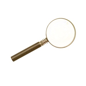 Loupe classique en métal avec grande lentille ronde pour lire les journaux, les étiquettes, les livres et les documents - Product Image 2