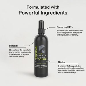 Tónico en Spray para el Crecimiento del Cabello Natural con Baicapil, Redensyl y Biotina para Engrosar el Cabello y Nutrir el Cuero Cabelludo - Product Image 2