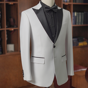 Costume de mariage de luxe pour homme 2 pièces - Tailleur sur mesure « Champagne Chic » |   Veste et pantalon |   Tinh Vu Vietnam - Product Image 6