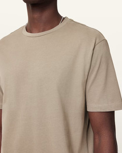 Camiseta de algodón 100% fácil de llevar para hombre, corte holgado, de alta demanda, a la moda, de secado rápido, transpirable, camiseta oversize para hombre. - Product Image 3