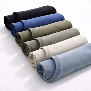 Sweat-shirts vintage surdimensionnés en coton pour hommes, pull décontracté chaud à manches longues et col rond, 330 g/m², couleur unie, vente en gros - Product Image 2