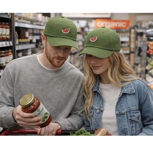 Casquette de baseball rayée de luxe en coton durable avec logo graphique imprimé, style streetwear, vente en gros, unisexe, pour hommes et femmes, usage quotidien - Product Image 5