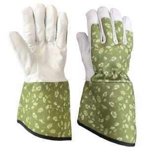 Guantes de Trabajo de Seguridad para Jardinería de Cuero de Microfibra para Mujer, Equipo de Protección para Jardinería con Logotipo Personalizado, Resistentes a Espinas - Product Image 1