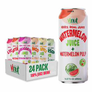 เครื่องดื่มน้ำผลไม้หลากหลายปราศจากน้ำตาล490มล. ผลิตจากเวียดนาม - Product Image 1