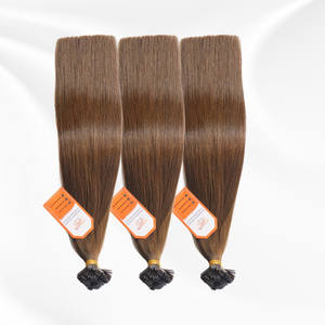 ผมต่อปลายแบนเคราตินปลายแบนปลายสองด้านทำจากผมคนยุโรปเรีมีแบบมัดคู่ - Product Image 5