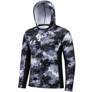 เสื้อตกปลาแบบมีฮู้ด พิมพ์ลายตามสั่ง แห้งเร็ว - Product Image 3