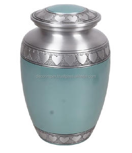 Urne funéraire en laiton de style américain moderne pour cendres humaines Urne funéraire décorative avec fonction de vase de table - Product Image 2