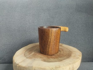 Rustic Wooden Kuksa Mug Natural Wood Camping Cup Scandinavian Outdoor Coffee <b>Drinking</b> Bowl Handmade Wholesale B2B - Product Image 1