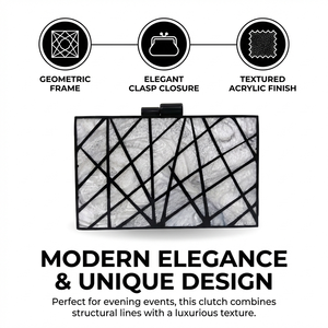 Metal Mosaic Embellished Bags Premium Artisan Handcrafted Evening Clutch Luxury Party Wear Metallic Purses B2B Wholesale - Product Image 6