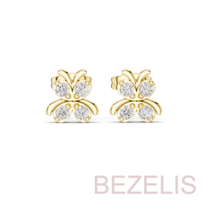 Boucles d'oreilles en diamant de laboratoire rond brillant, design classique, bijoux pour femmes, bijoux fins, cadeau de mariage, accessoire de luxe - Product Image 2