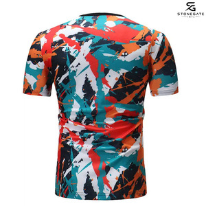 Camiseta Deportiva Sublimada Personalizada para Hombre, Manga Corta, Estilo Fitness, Tejido Elástico, Suave, Transpirable, de Secado Rápido, Ropa Deportiva Activa 2026 - Product Image 2