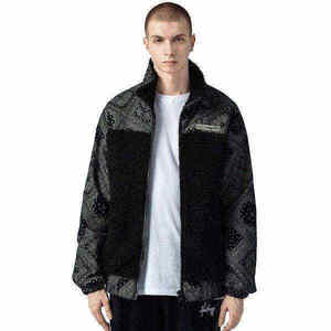 Unisex Winter <b>Techwear</b> Fleece <b>Jacket</b> Full Zip Urban Style Streetwear Warm Outerwear Custom Logo Wholesale - Product Image 2