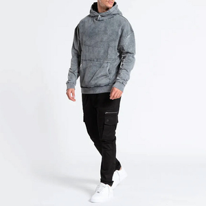 Nueva Sudadera con Capucha de Invierno para Hombre, Estilo Vintage, 100% Algodón, 420 g/m², con Lavado Ácido Personalizado y Bordado, Superventas - Product Image 3