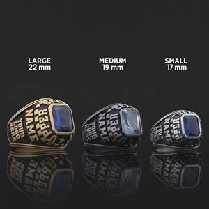 Bague d'université BOJ MCollege 001 personnalisée en argent avec diamant, bague de diplôme unisexe, certifiée GIA, micro-prix bas - Product Image 4