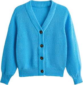 Suéter de Punto para Mujer, Mezcla de Algodón Transpirable, Jersey Casual de Invierno, Suave al Tacto, Moda Otoñal - Product Image 1