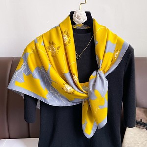 Kneka Muslim Solid 100% <b>Silk</b> Square Scarf for Women Multi-Functional Fashion Accessory All Seasons - Product Image 2