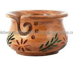 Cuenco de hilo de madera hecho a mano, soporte de hilo de palisandro, caja de almacenamiento de hilo de ganchillo, cuenco de bola de hilo, regalo para cumpleaños de madre - Product Image 3