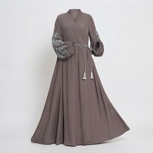 Abaya en satin, mode musulmane modeste, robe hijab, robe à vendre, couleur personnalisée, qualité supérieure, style élégant, nouvelle collection - Product Image 1