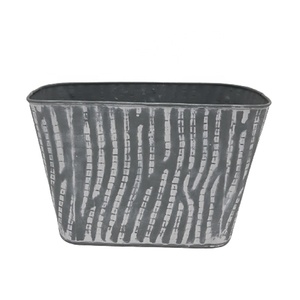 Jardín decorativo moderno Acero inoxidable Metal redondo maceta hecha a mano personalizada - Product Image 3