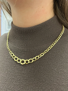 สร้อยคอโซ่ทองคำแท้ 24k ชุบทองบนโลหะผสมสังกะสี สไตล์วินเทจ รับรองโดย IGI สำหรับเครื่องประดับแฟชั่น unisex สวมใส่ได้ทุกวัน - Product Image 4
