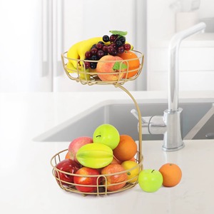 Farmhouse Daily Fresh Fruits <b>Basket</b> <b>Gold</b> Coated Beautiful <b>Basket</b> Arabic Wedding Gift <b>Storage</b> <b>Basket</b> - Product Image 3